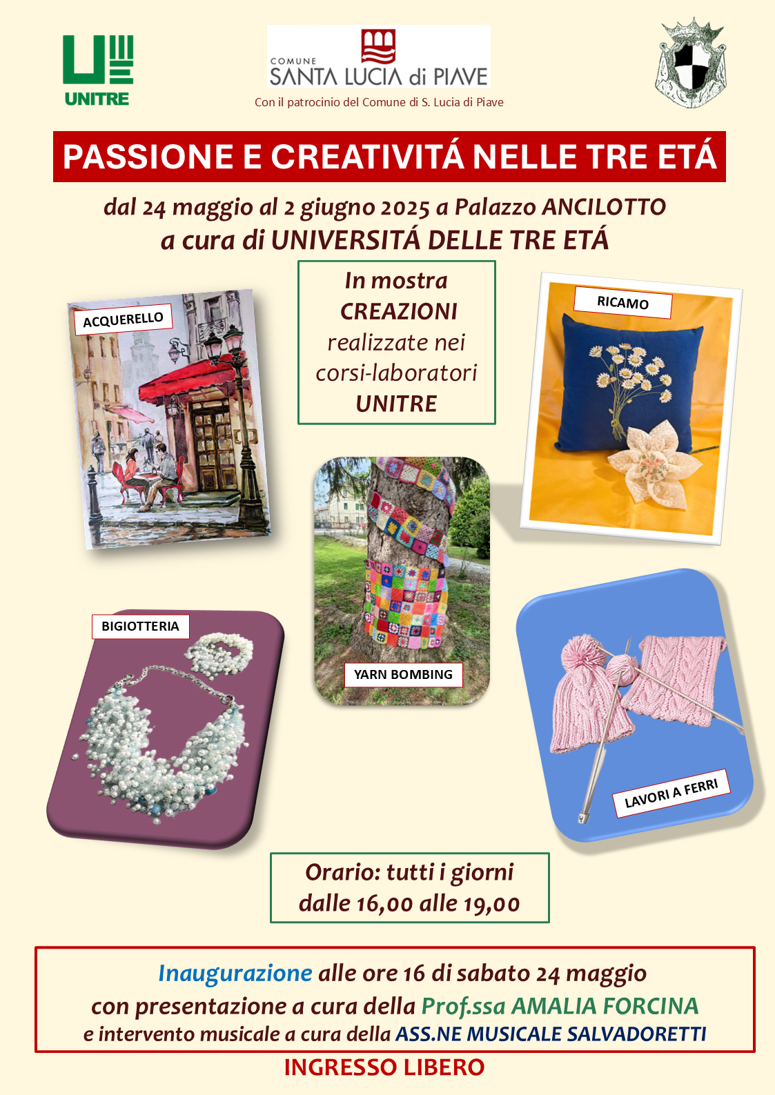 PASSIONE E CREATIVITÁ NELLE TRE ETÁ